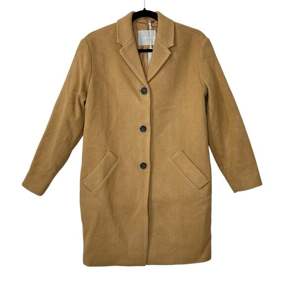 Everlane The Italian ReWool Cocoon Coat Camel Women XXS NWT - Picture 4 of 13